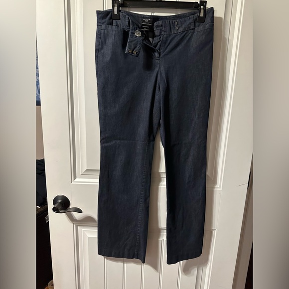 Ann Taylor Dark Blue Straight Leg Pants - Picture 1 of 5